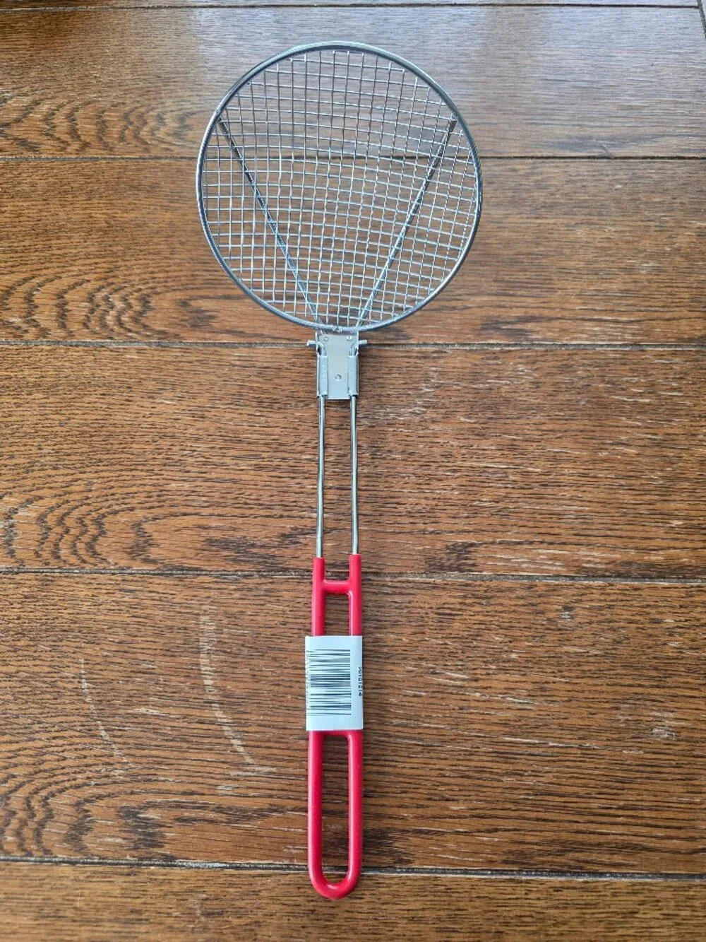 Wire Mesh Strainer with Red Handle – Kitchen Skimmer
